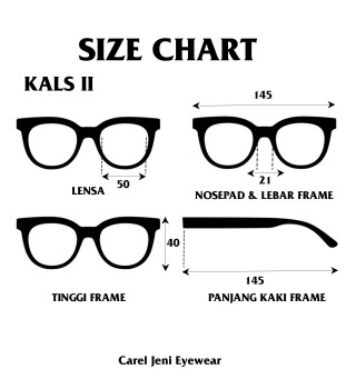 KALS II | Original Carel Jeni Eyewear Include Lensa